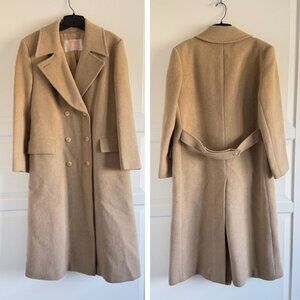 Pendleton Camel Pure Virgin Wool topcoat peacoat Coat Size 8 nbnn